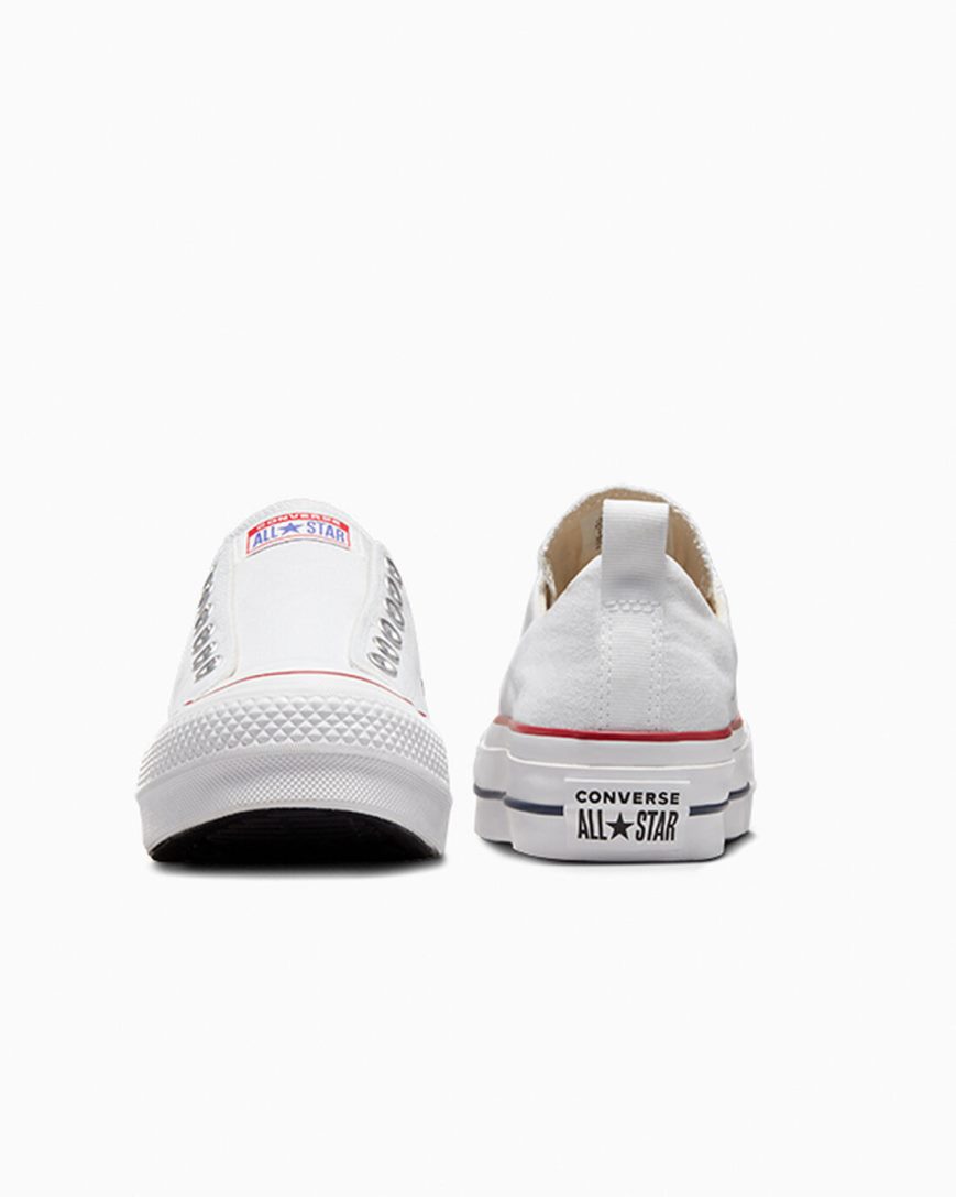Women's Converse Chuck Taylor All Star Lift Slip Low Top Platform Shoes White / Red / Blue | AU 13069K